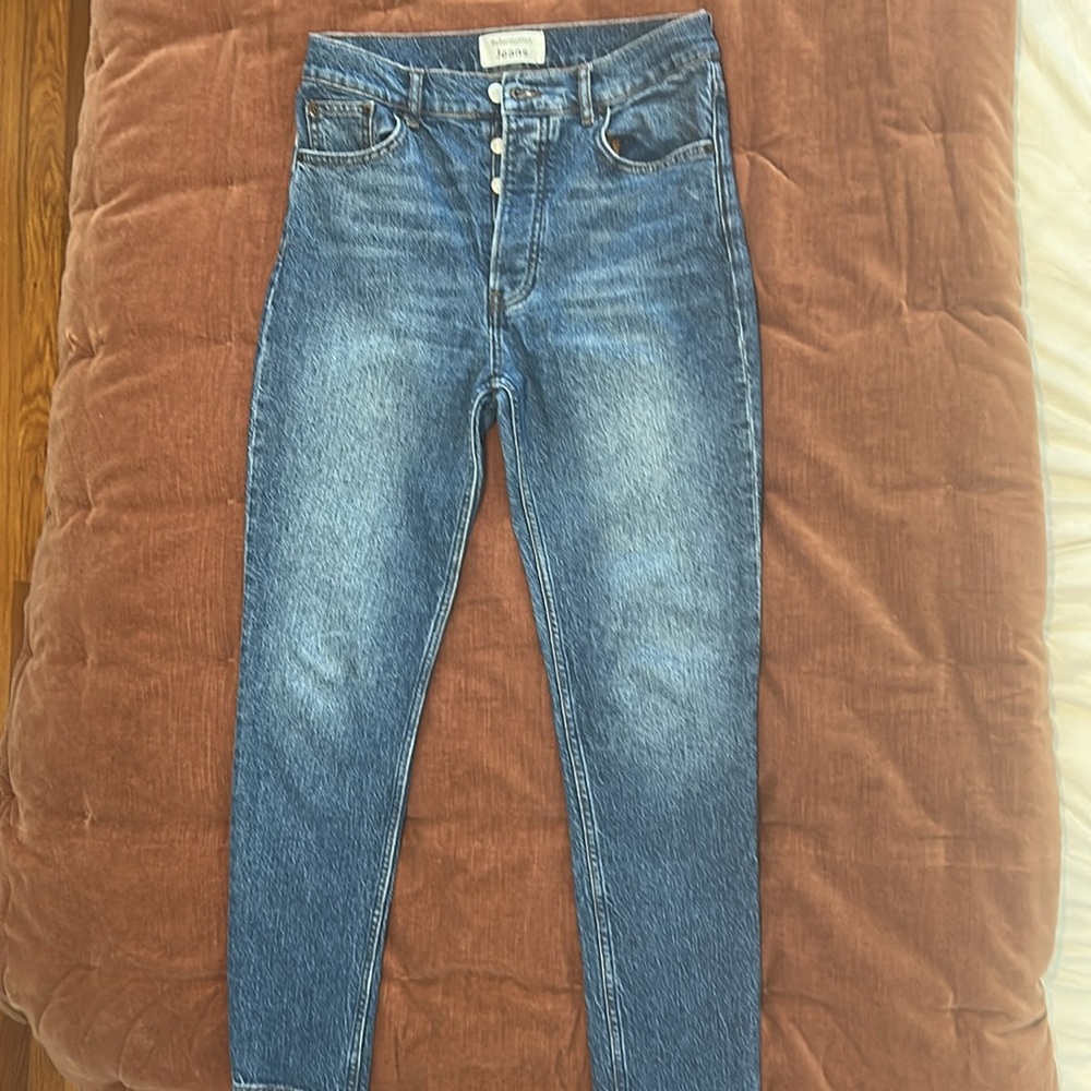Reformation Skinny Serena High Skinny Crop Jeans Denim Size 27